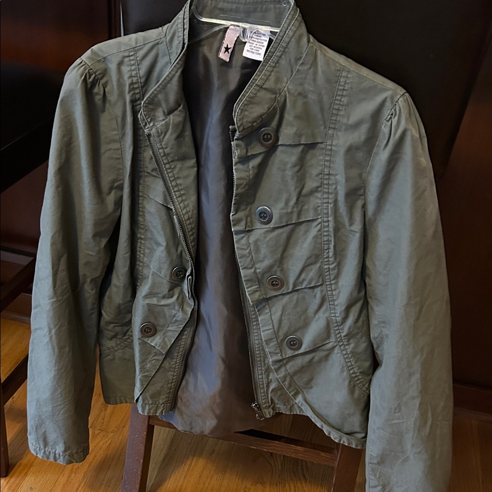 Women’s Juniors Olive Green Jacket Sz L